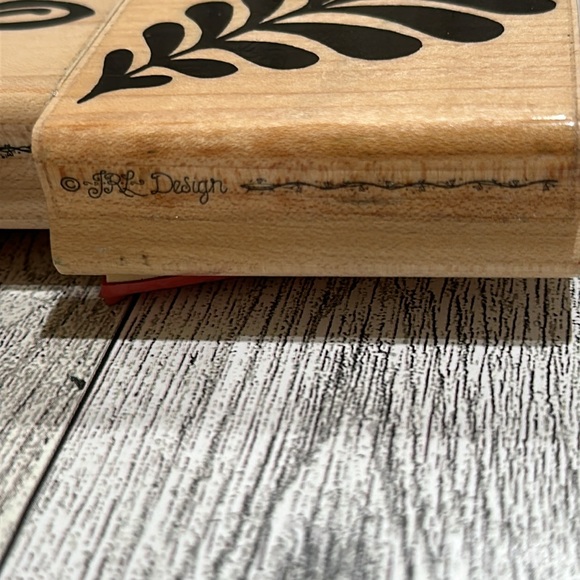 JRL design floral wood rubber craft stamps lot of 9 - Picture 3 of 6